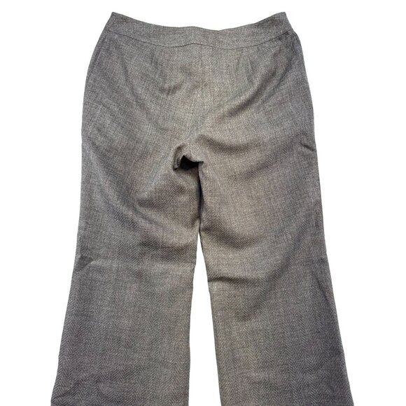 J. Jill Womens Herringbone Trousers Pants Size Brown 10 Career - Picture 10 of 10